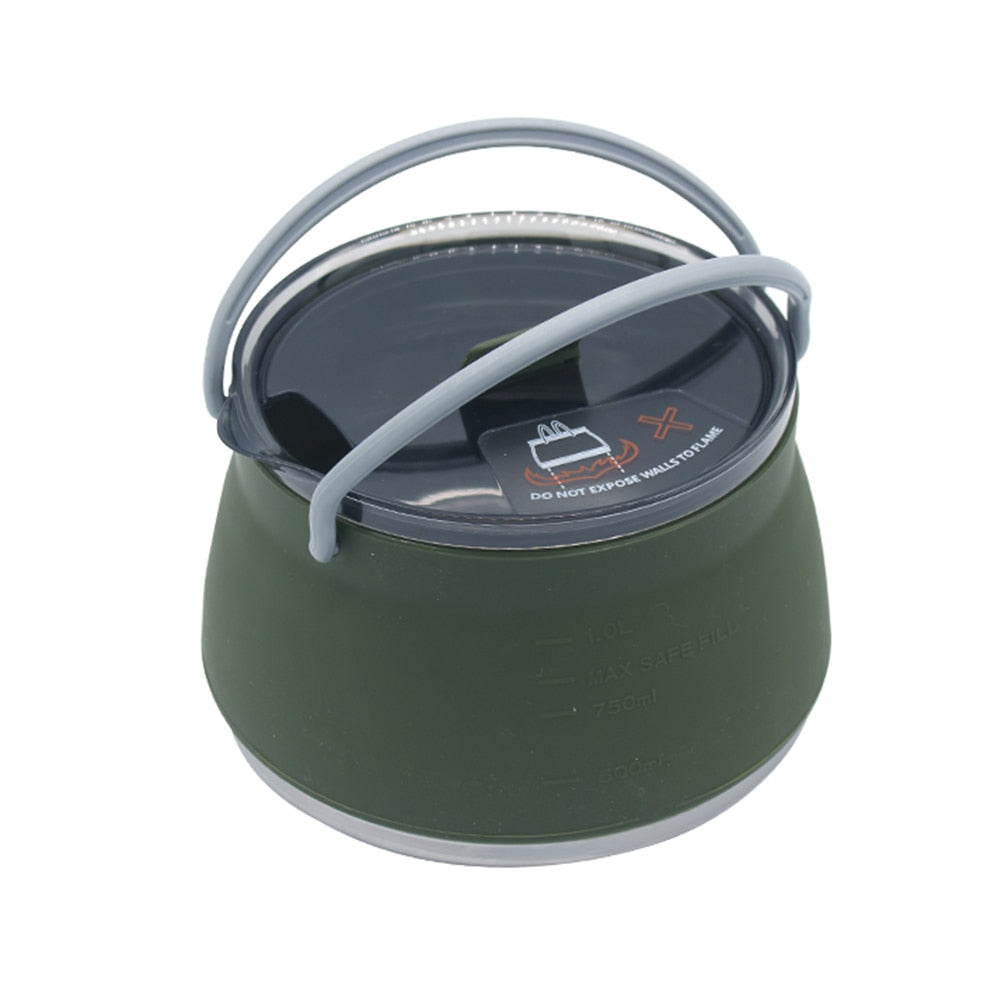 Collapsible Camping Kettle — Lightweight, Durable Compact Design