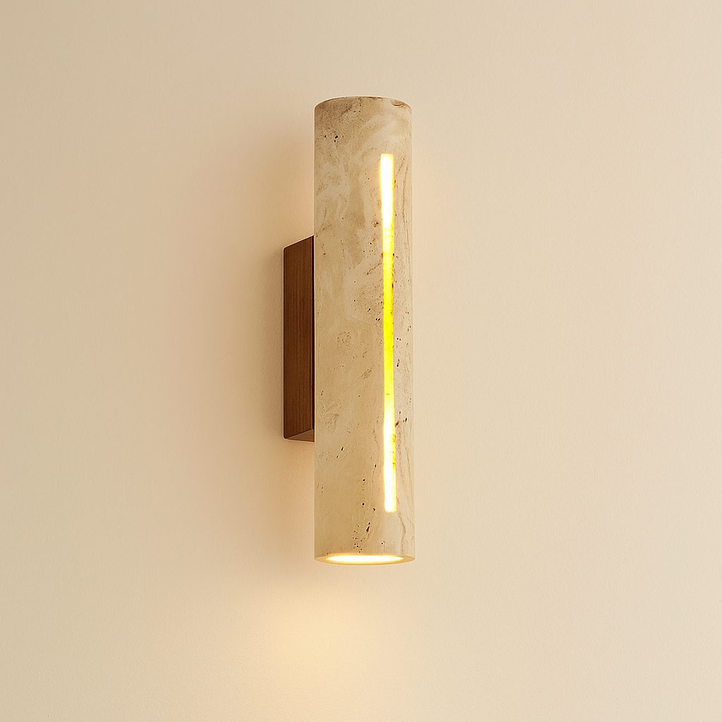 TerraLume Elegant Natural Wall Sconce For Ambient Illumination And Soft Home Lighting