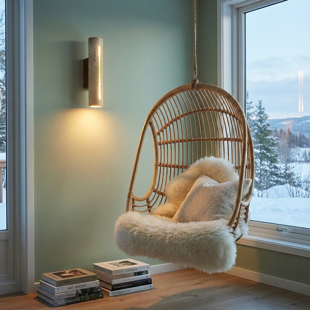 TerraLume Elegant Natural Wall Sconce For Ambient Illumination And Soft Home Lighting