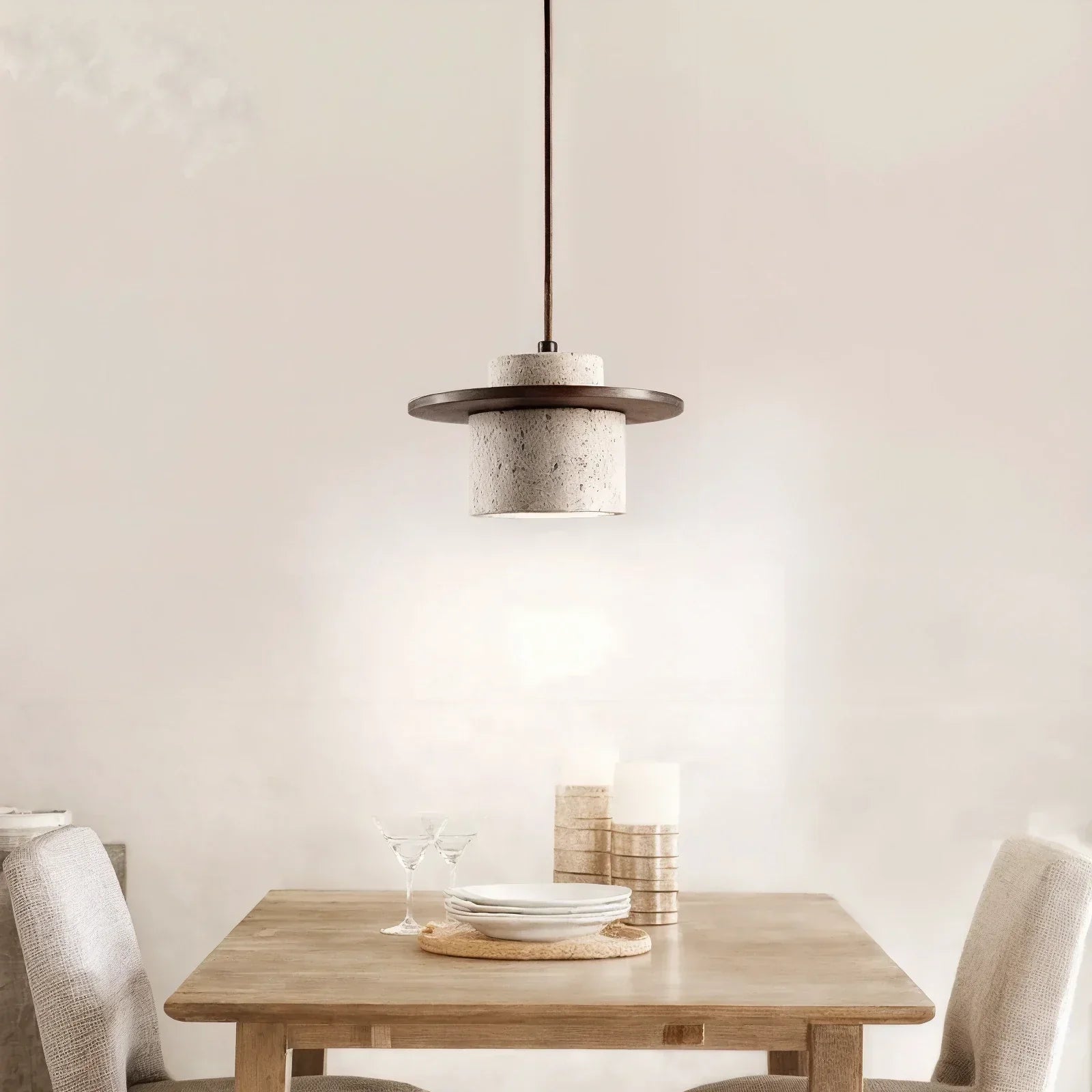 TerraStone Ceiling Lamp With Elegant Minimalist Style For Kitchen Or Living Areas