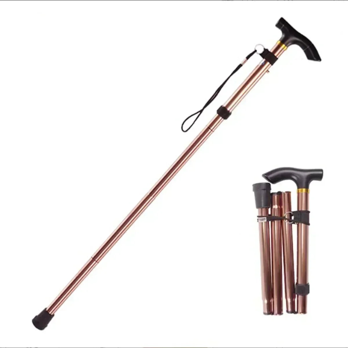 TrekMate Aluminum Trekking Pole — Five Level Height Adjustment, Lightweight, Compact