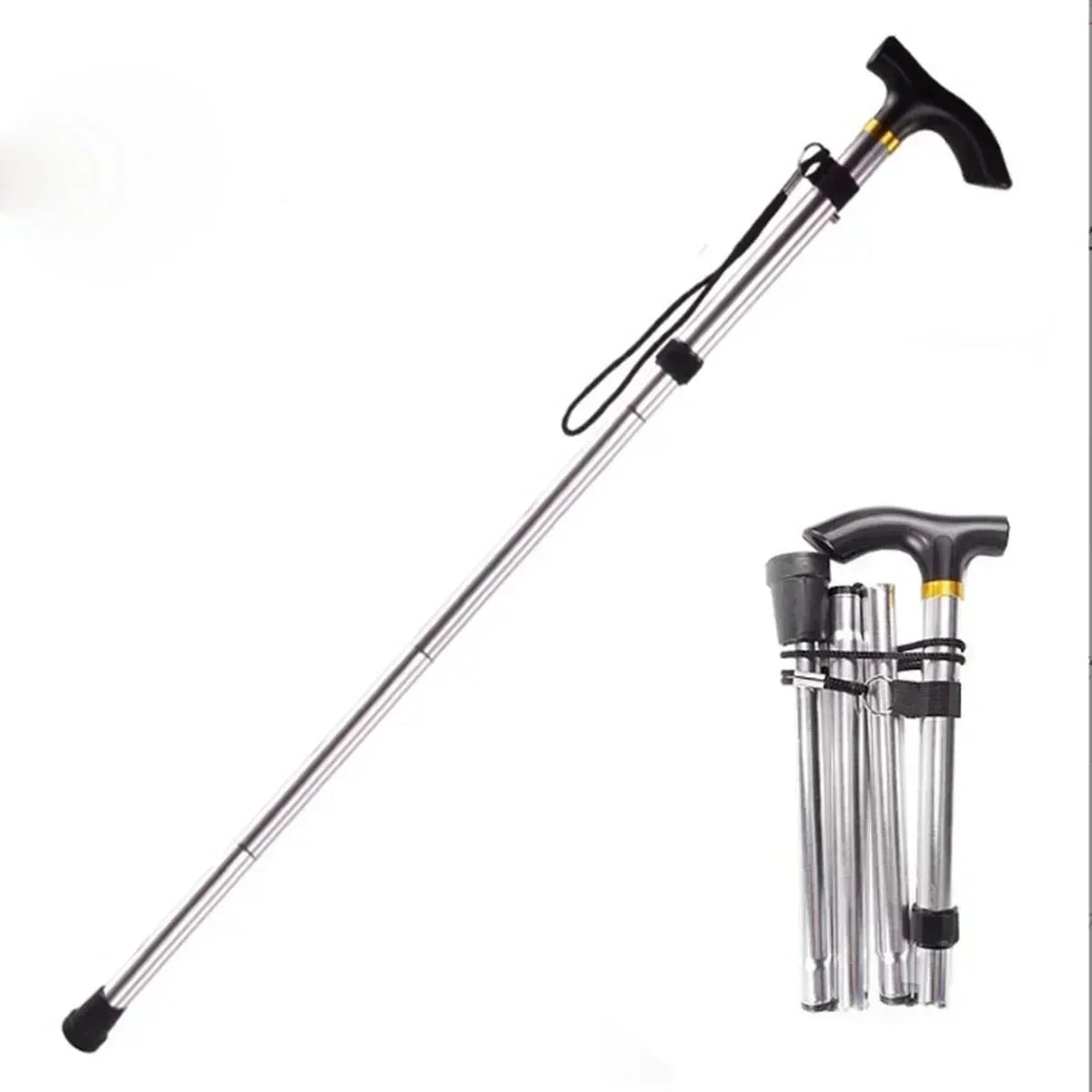 TrekMate Aluminum Trekking Pole — Five Level Height Adjustment, Lightweight, Compact
