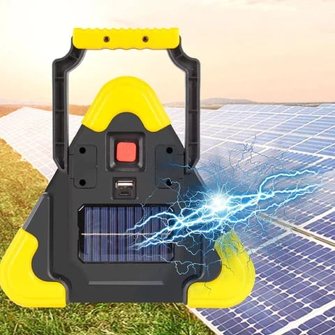 Kompaktní trojúhelníkové COB LED světlo - integrovaná powerbanka