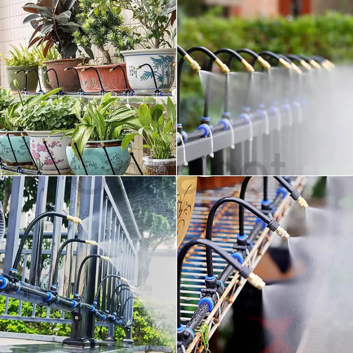 Modulair druppelirrigatiesysteem van 8 mm — Montage zonder gereedschap, gerichte bewatering van de wortelzone