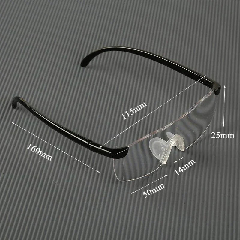 Hands-Free Magnifying Reading Glasses With 2.5x Magnification For Fine Work