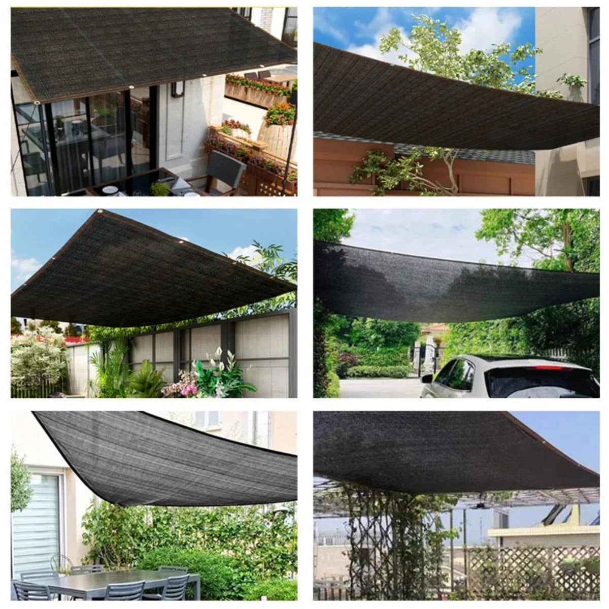 Outdoor Sunshade Net With 85 Percent UV Blocking For Garden Or Terrace