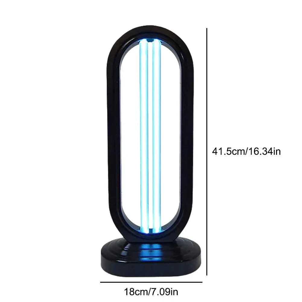 UV-C dezinfekční lampa 38W s ozonovou technologií — dálkové ovládání, vestavěný časovač, černá nebo bílá