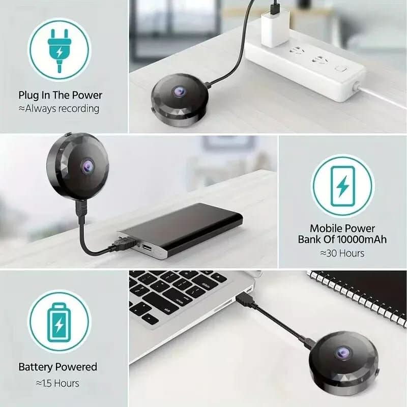 NovaMini Magnetyczna kamera bezpieczeństwa Wi‑Fi – obraz HD 1080P w nocy, wykrywanie ruchu