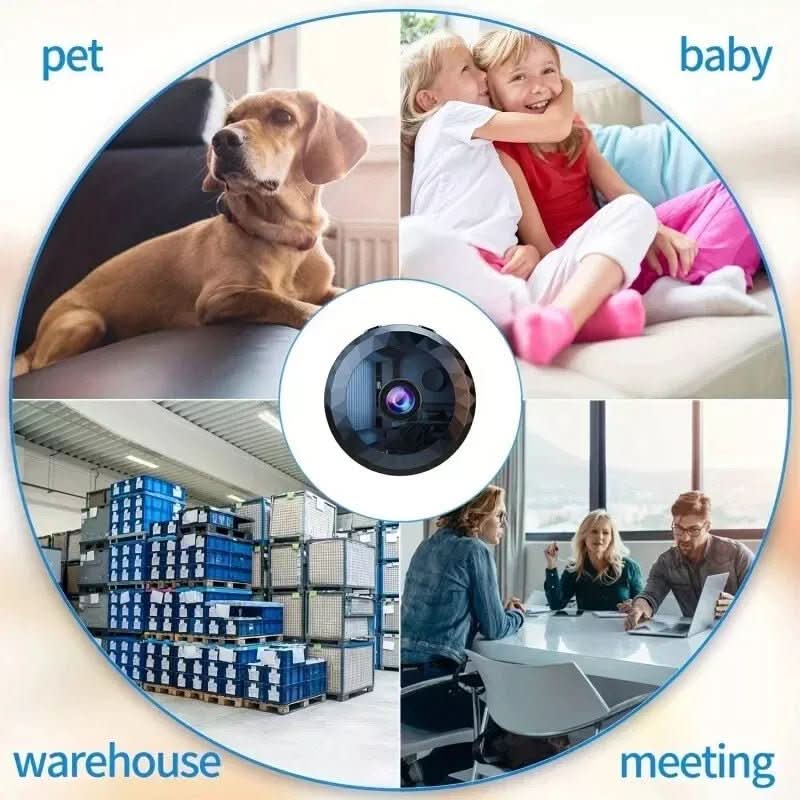 NovaMini Magnetyczna kamera bezpieczeństwa Wi‑Fi – obraz HD 1080P w nocy, wykrywanie ruchu