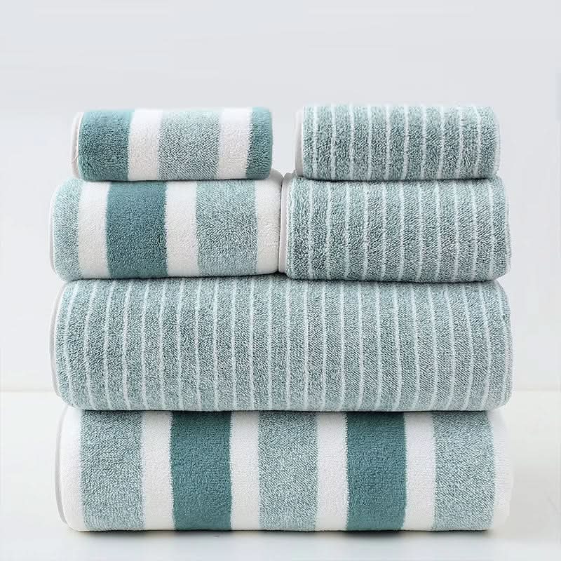Ultra-Soft Microfiber Bath Towel Set - Luxury, High Absorbency, 8-Piece 1