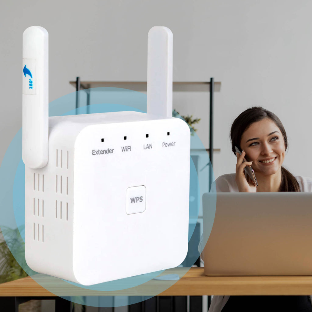 5G Dual Band WiFi Extender 300Mbps Reach Up To 1000ft With WPS