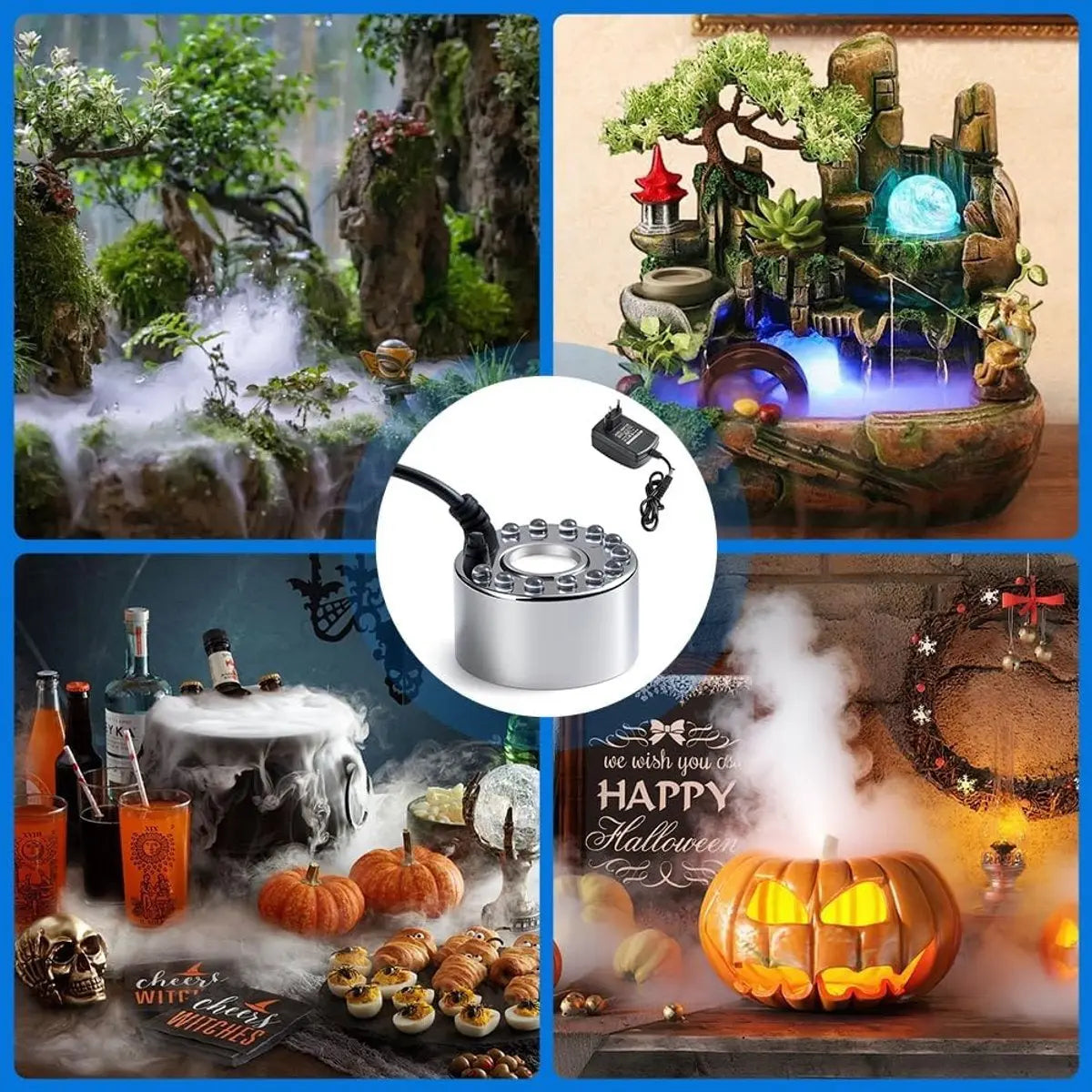 Ultrasonic Mist Generator With Water Level Sensor For Fountains And Aquariums