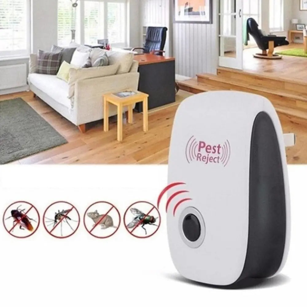 Plug-In Ultrasonic Pest Shield For Outlets No Chemicals Home Defense