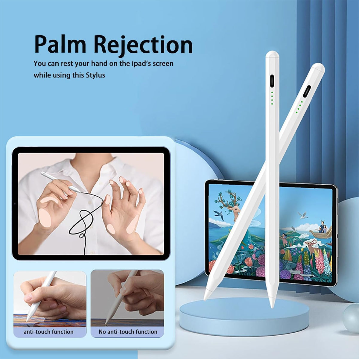 Universal touch-styluspen — præcis kontrol, responsiv kapacitiv spids