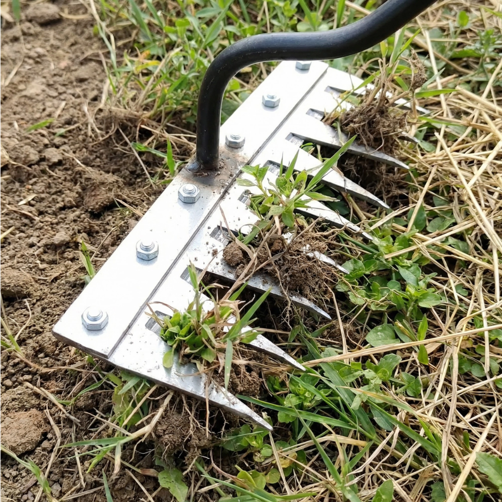Durable Steel Outdoor Rake For Weeding And Soil Cultivation