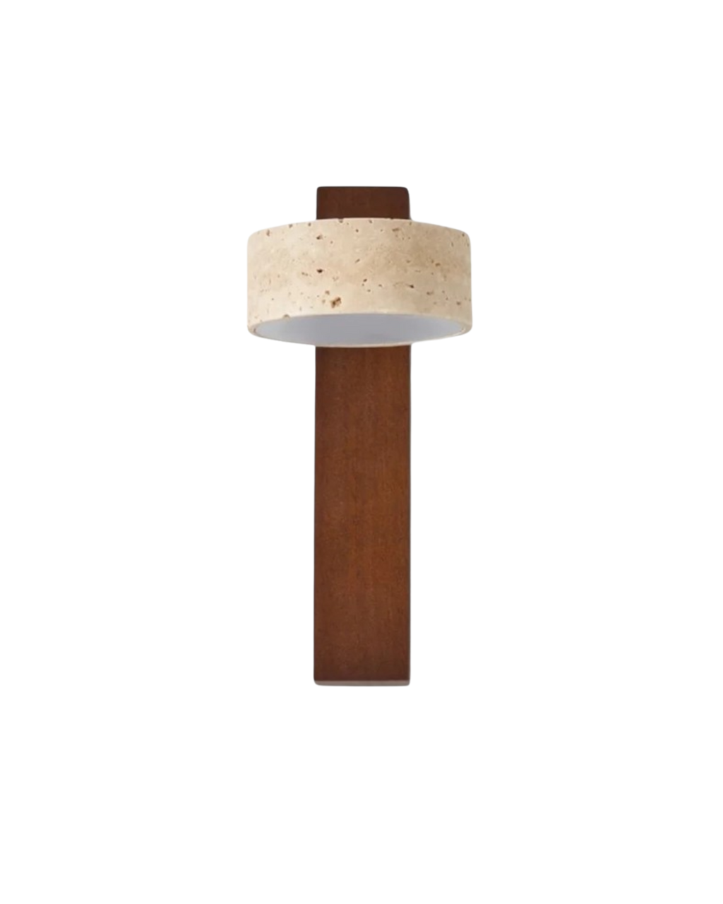 Travertine Stone Wall Lamp With Warm Light For Living Room Scandinavian Style Ambience