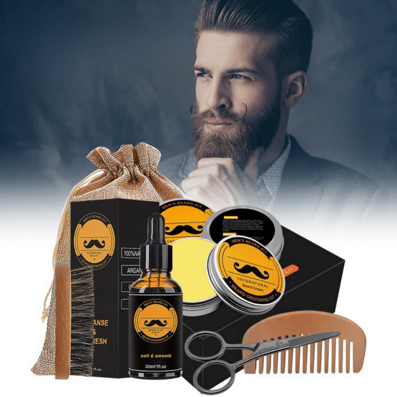 Set BeardBloom pentru creștere — Set complet pentru terapia cu microace