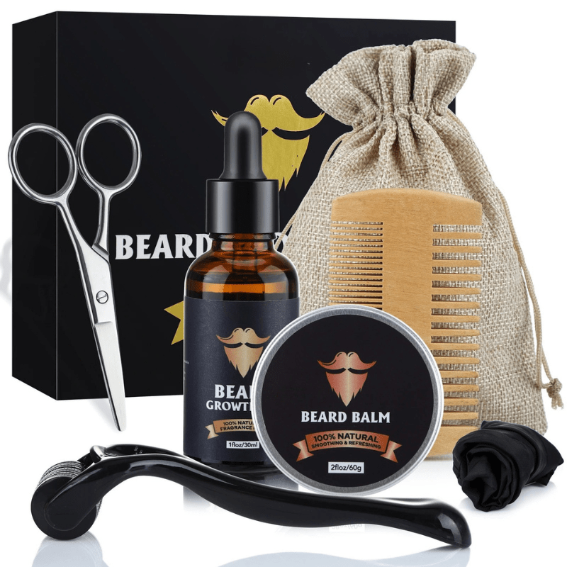 Set BeardBloom pentru creștere — Set complet pentru terapia cu microace