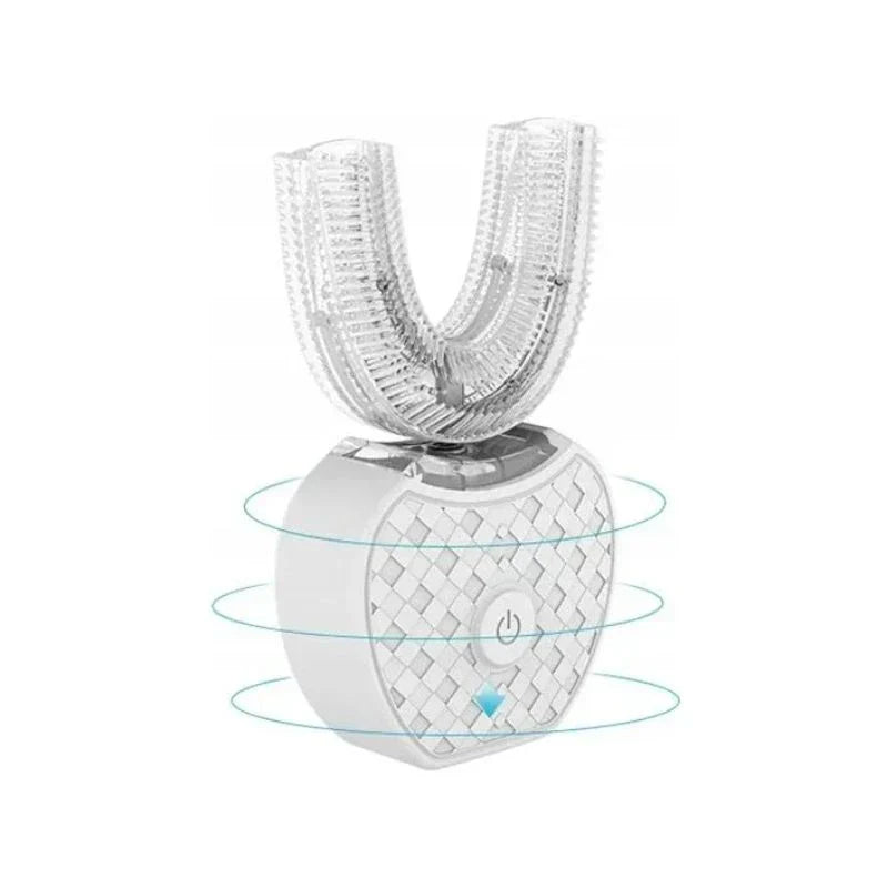 Ultrasonic Whitening Toothbrush With Brushing Results