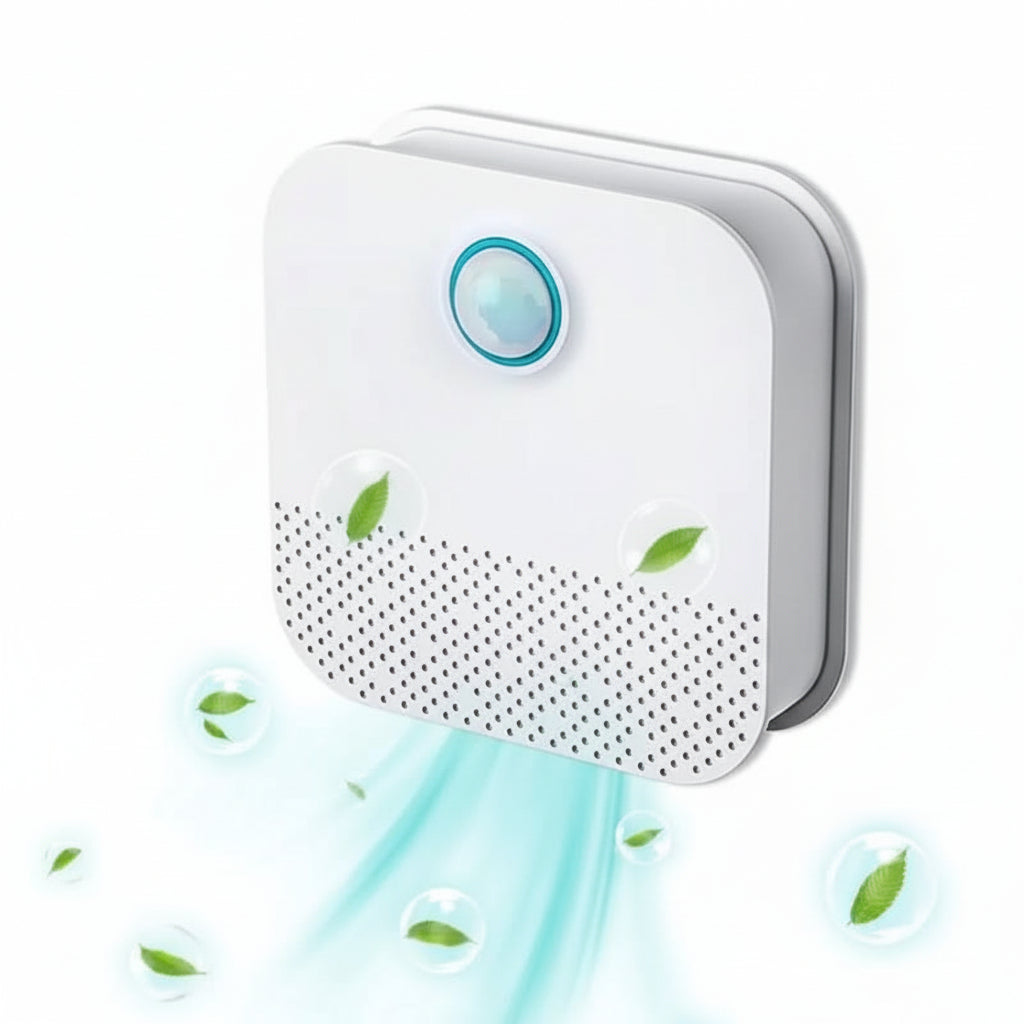 LumoBreeze automatikus, mozgásérzékelős szagtalanító — illatmentes, csendes működés