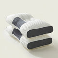 Ergonomic Neck Pillow With Memory Foam For Cervical Support For Side And Back Sleepers