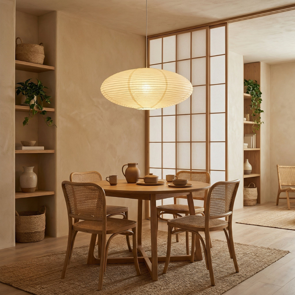 Novae Paper Pendant Lamp For Indoor Living Areas And Dining Rooms Home Decor Light Fixture