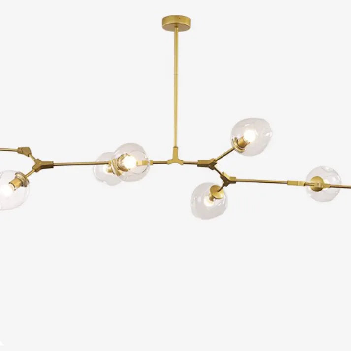 LustraNova Pendant Light With Glass Orbs And Branching Arms For Ambient Living Room Lighting