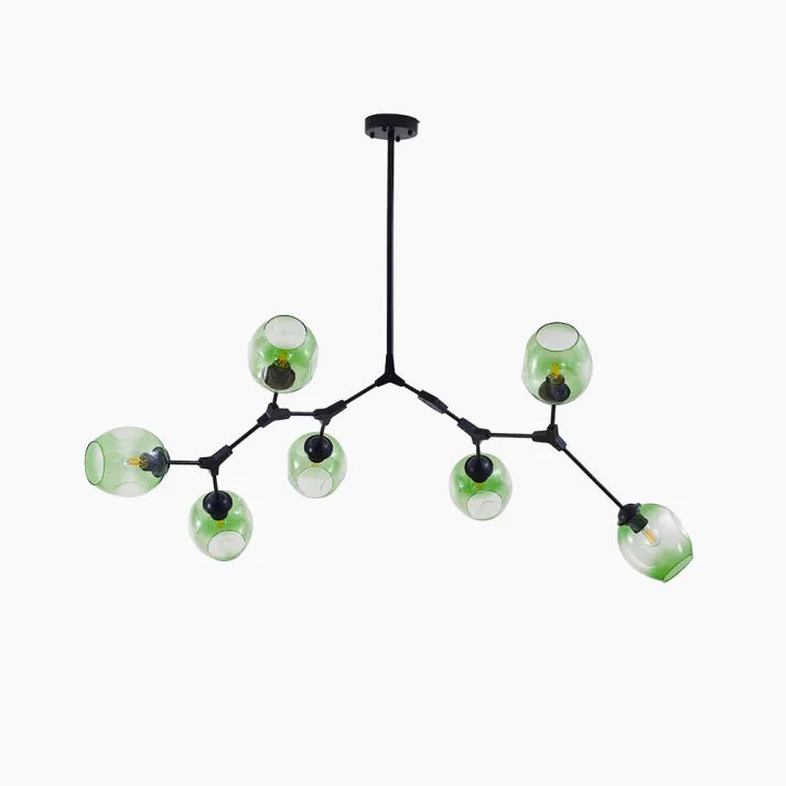 LustraNova Pendant Light With Glass Orbs And Branching Arms For Ambient Living Room Lighting