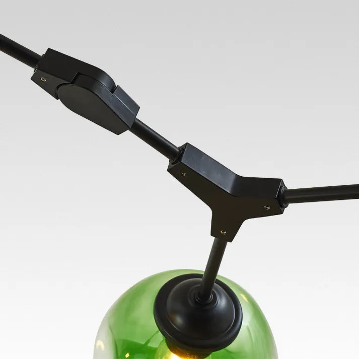 LustraNova Pendant Light With Glass Orbs And Branching Arms For Ambient Living Room Lighting