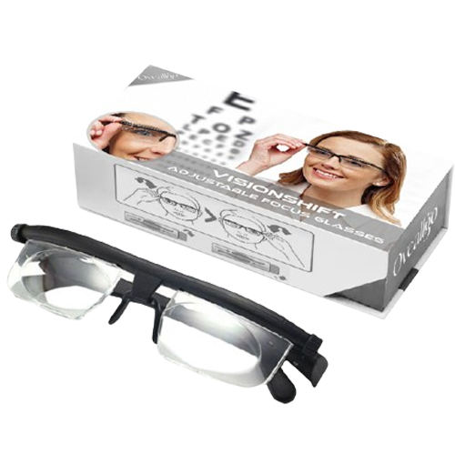 Adjustable Glasses With Focus Dial For Clear Reading And Distance Vision