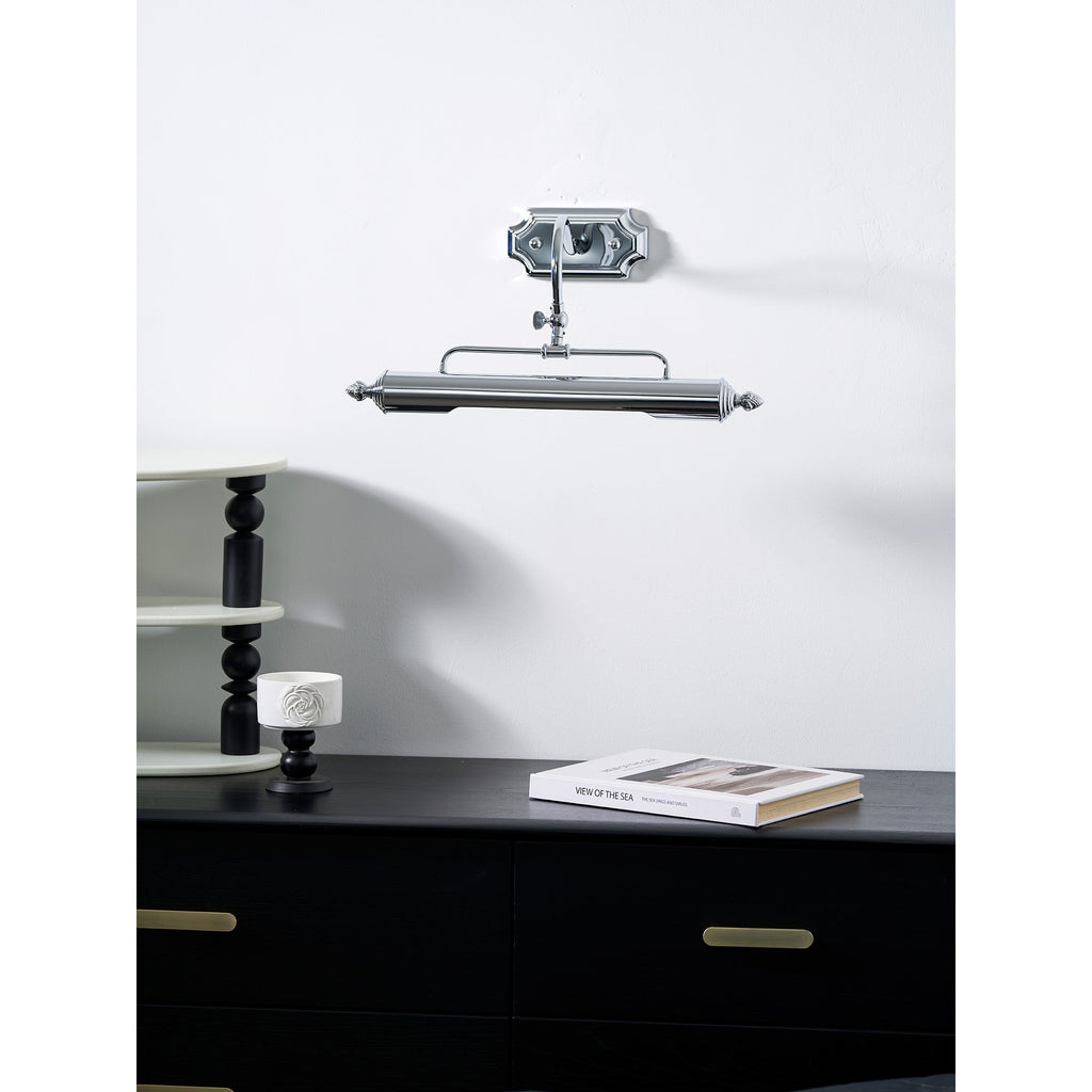 Vellichor Adjustable Gooseneck Wall Lamp for Art and Mirrors, Industrial Lighting