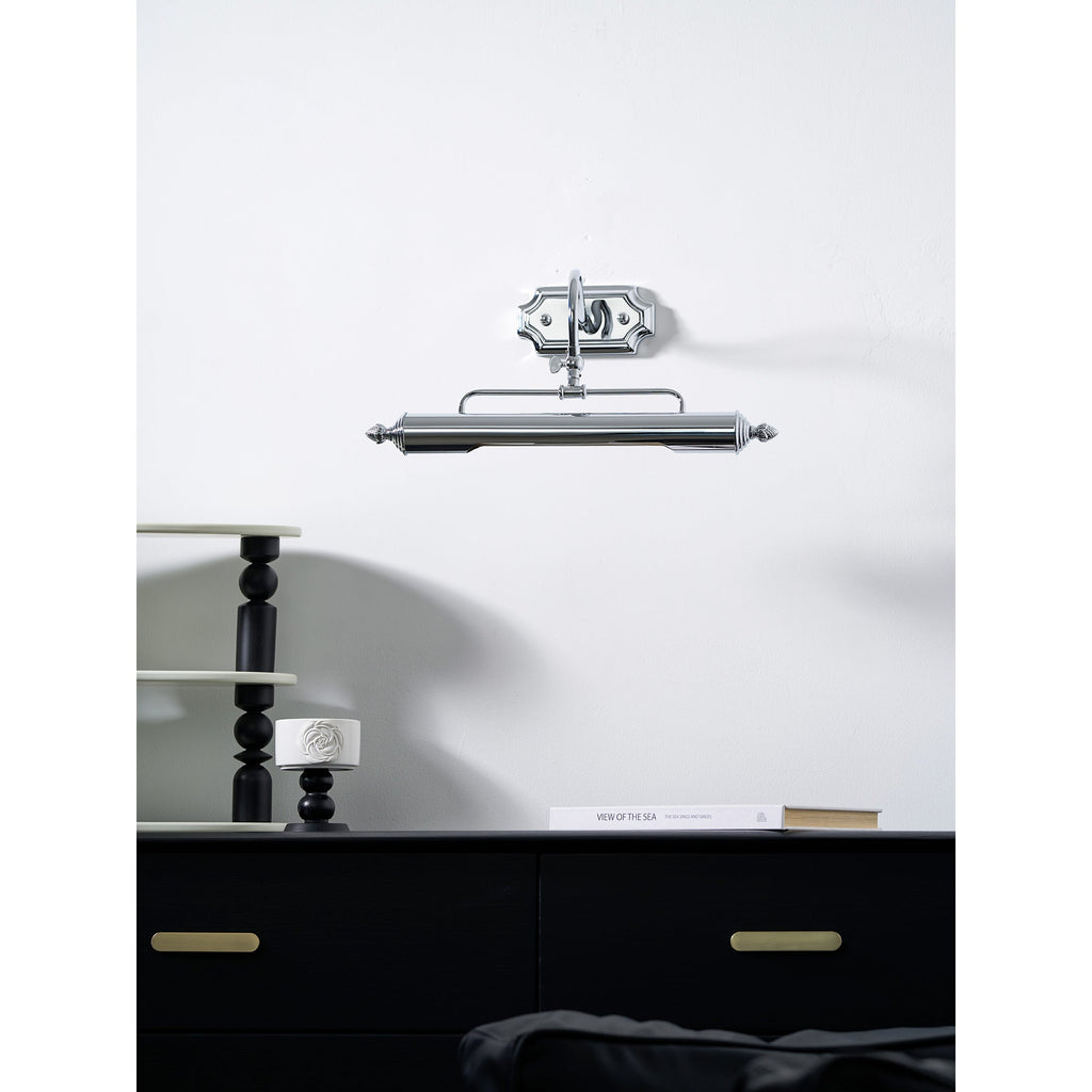 Vellichor Adjustable Gooseneck Wall Lamp for Art and Mirrors, Industrial Lighting