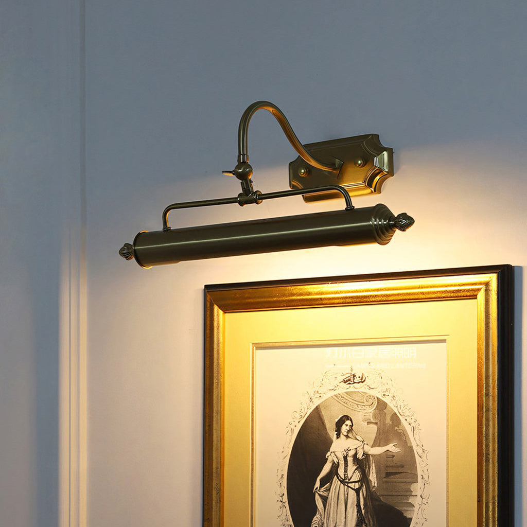 Vellichor Adjustable Gooseneck Wall Lamp for Art and Mirrors, Industrial Lighting