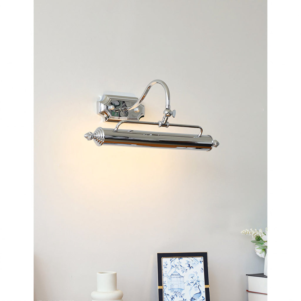 Vellichor Adjustable Gooseneck Wall Lamp for Art and Mirrors, Industrial Lighting