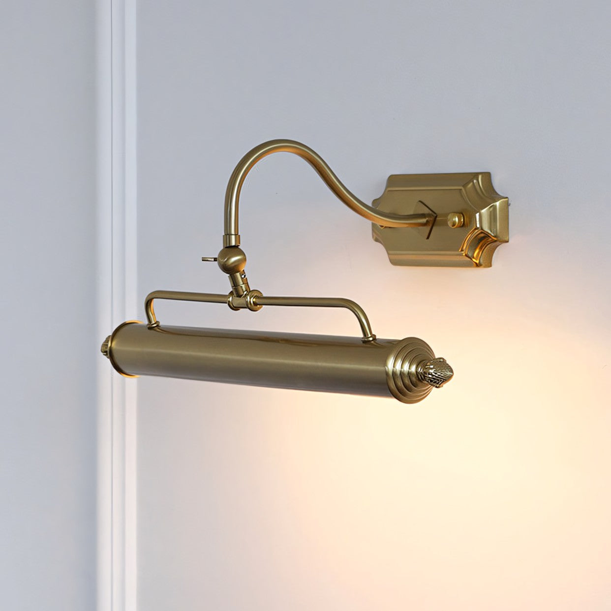Vellichor Adjustable Gooseneck Wall Lamp for Art and Mirrors, Industrial Lighting