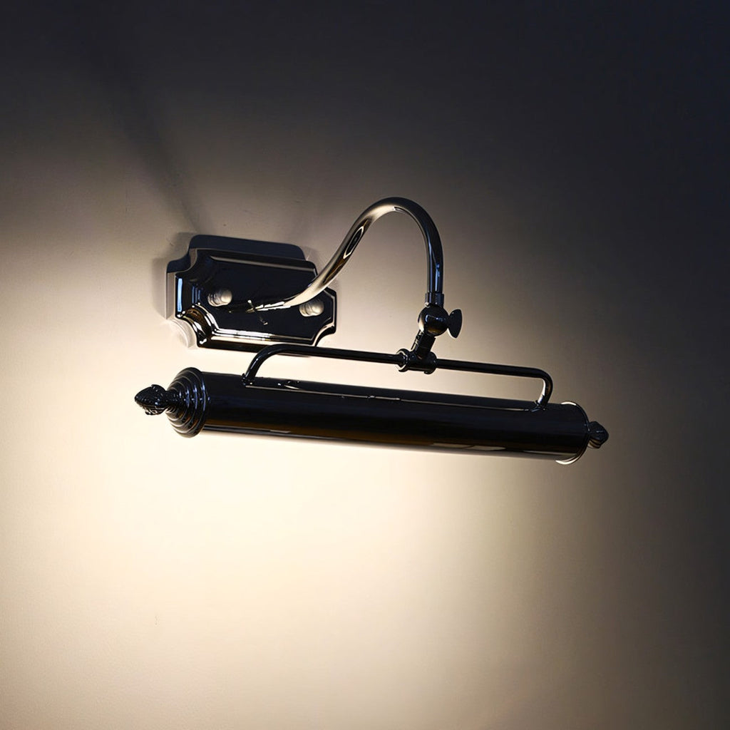 Vellichor Adjustable Gooseneck Wall Lamp for Art and Mirrors, Industrial Lighting