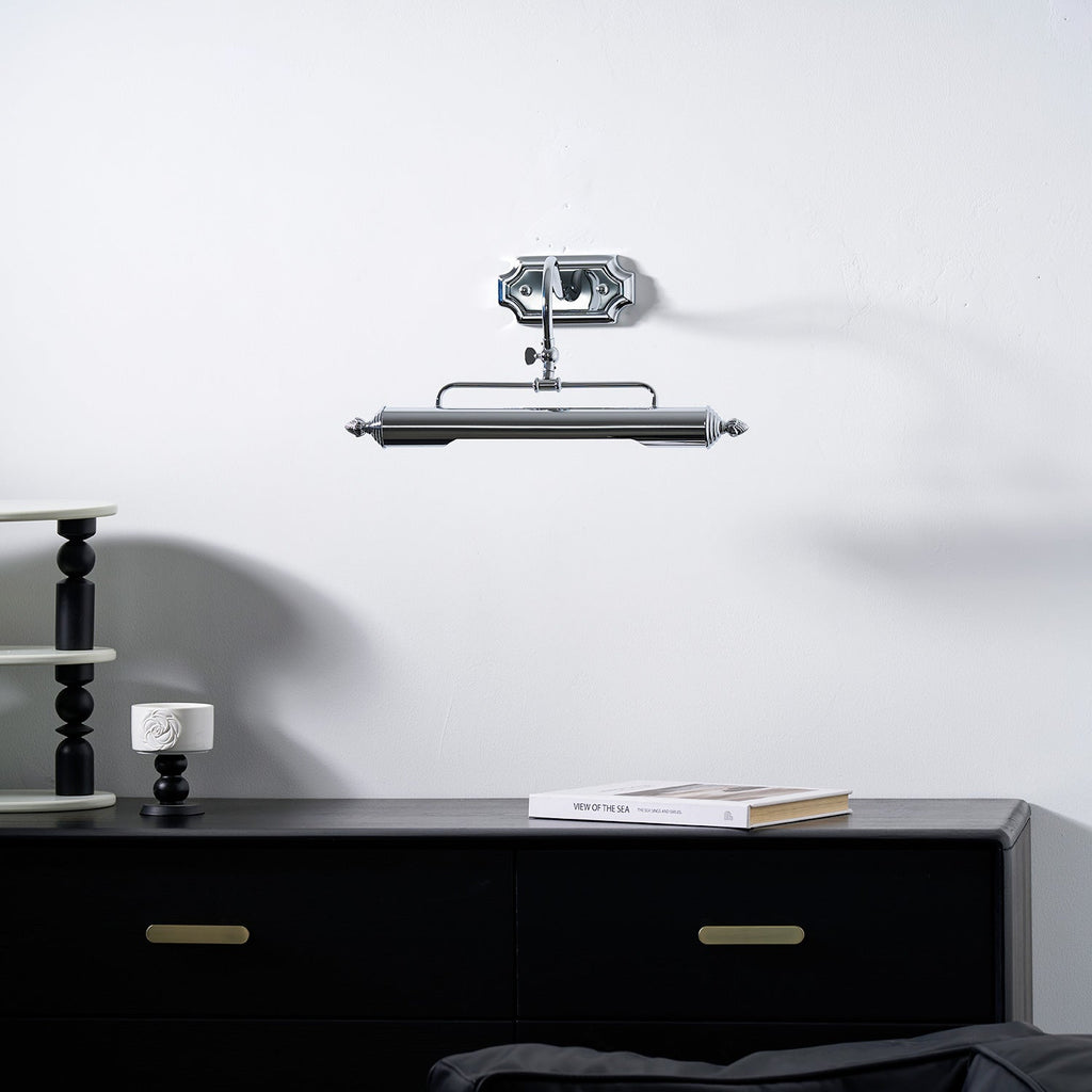 Vellichor Adjustable Gooseneck Wall Lamp for Art and Mirrors, Industrial Lighting