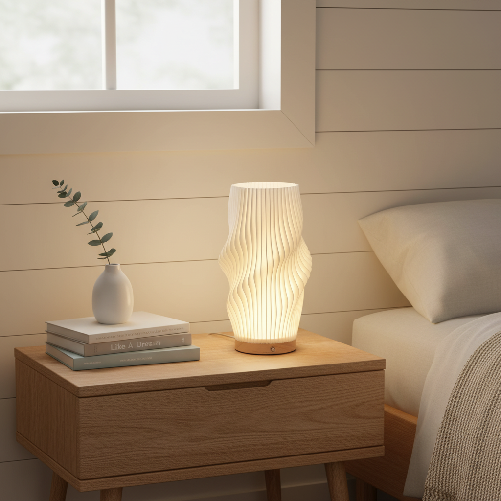 Nova LED Table Lamp With A Warm Glow For Bedside Or Desk In Home Living Spaces For Everyday Use