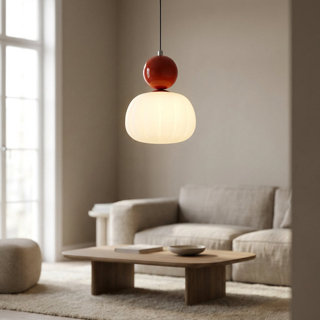 LumaNova Geometric Pendant Light Fixture For Modern Interiors With Stylish Shade
