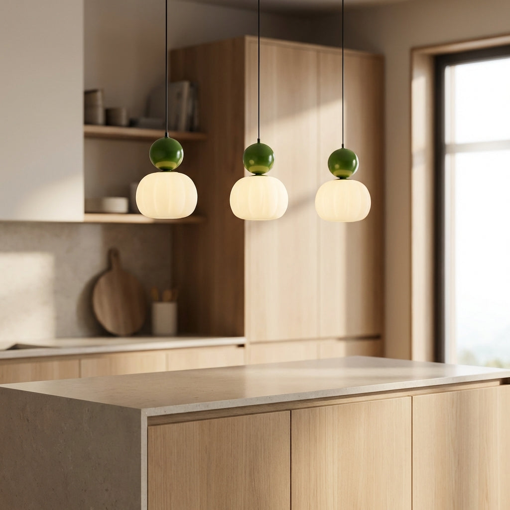 LumaNova Geometric Pendant Light Fixture For Modern Interiors With Stylish Shade