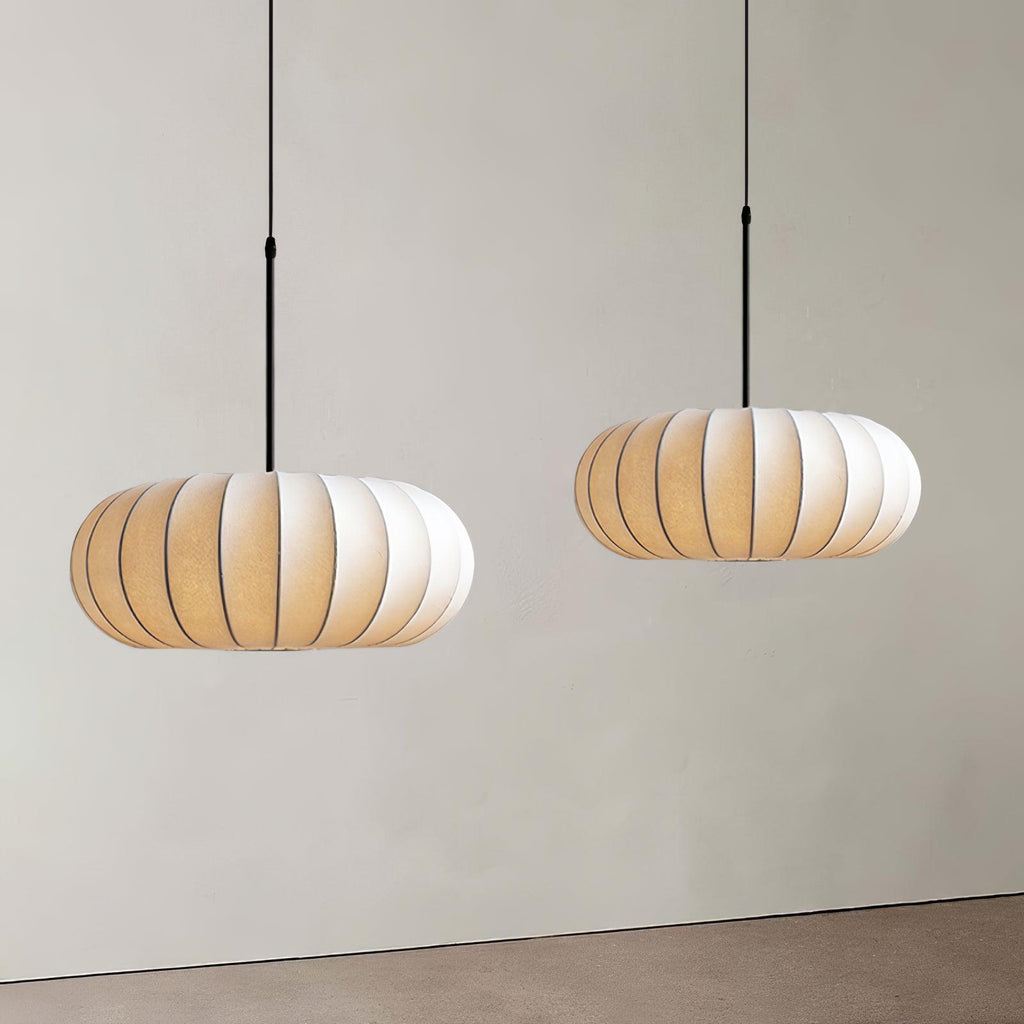 Aero Pendant Light With Natural Materials For Kitchen And Dining Areas In Modern Homes And Spaces