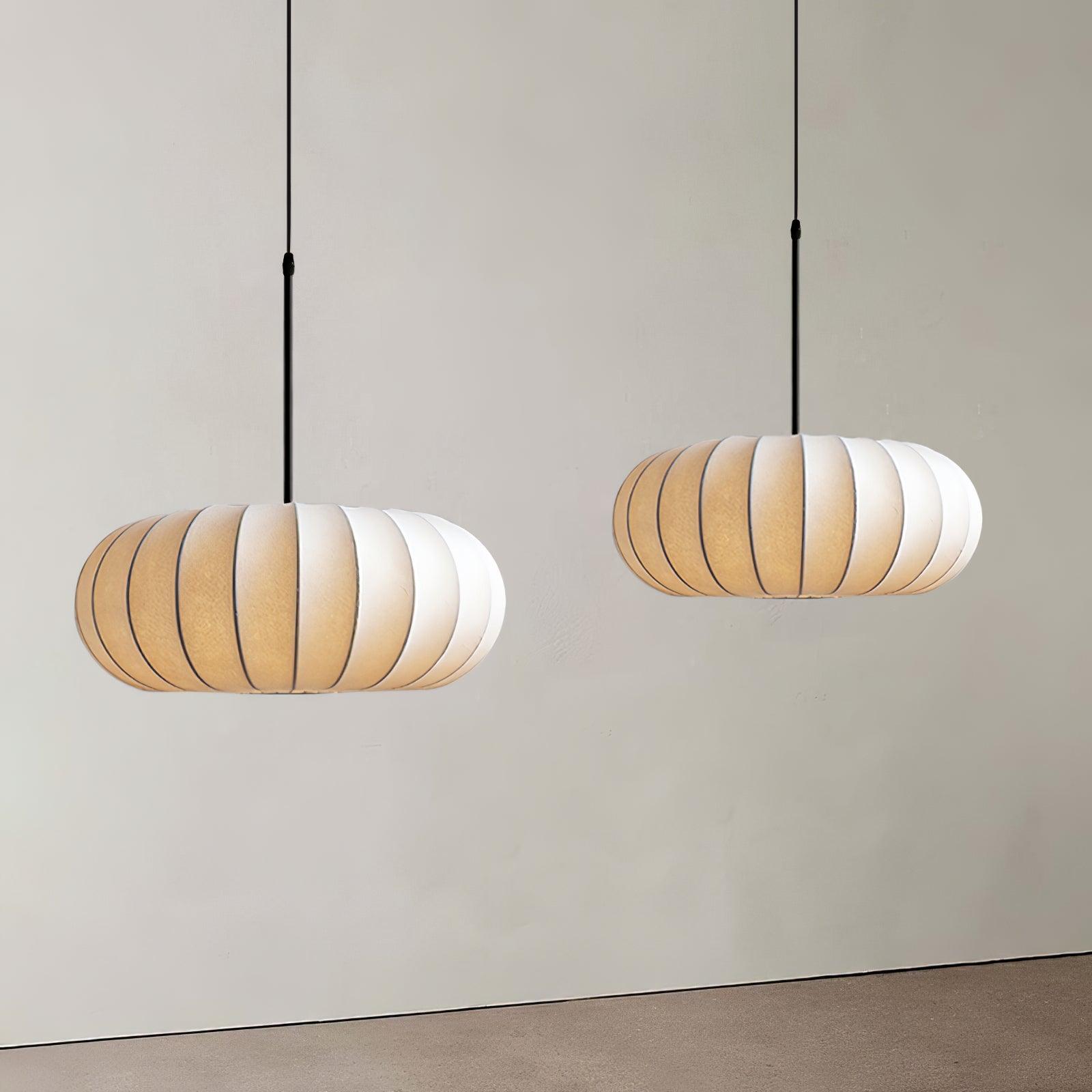 Aero Pendant Light With Natural Materials For Kitchen And Dining Areas In Modern Homes And Spaces