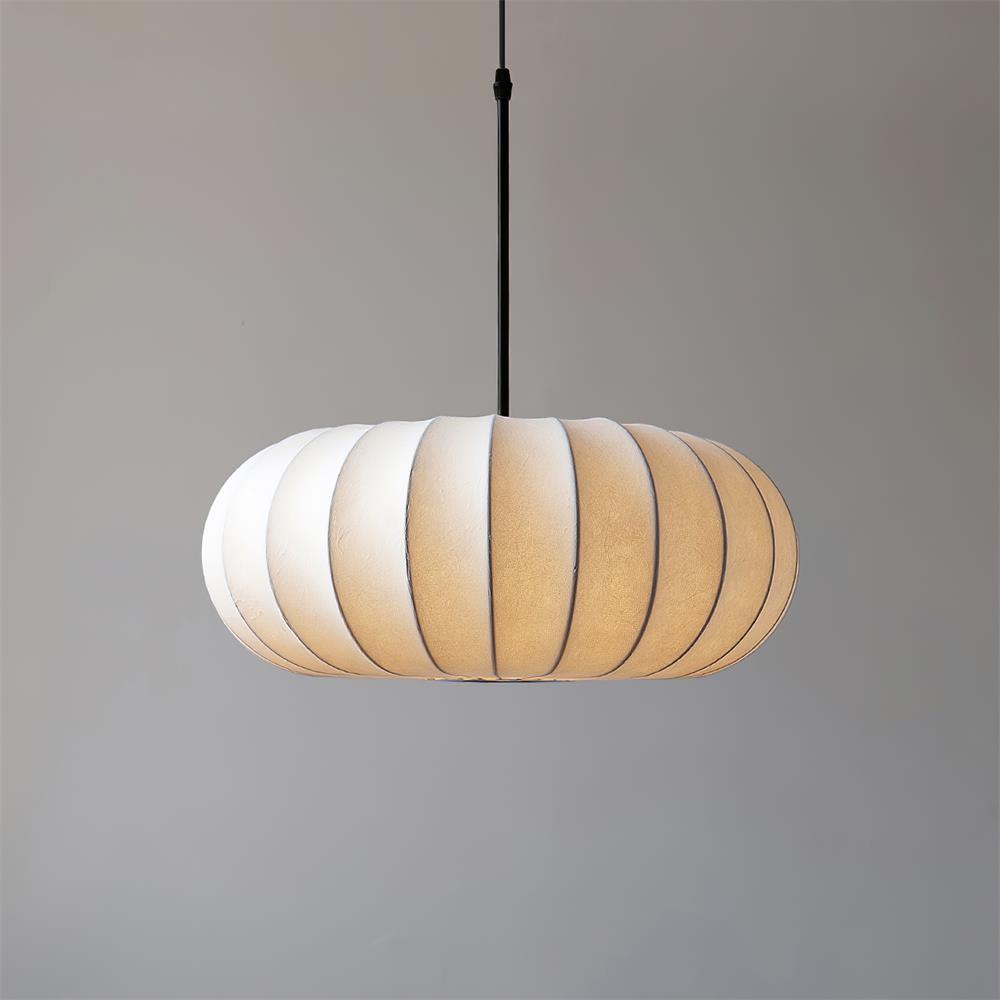 Aero Pendant Light With Natural Materials For Kitchen And Dining Areas In Modern Homes And Spaces