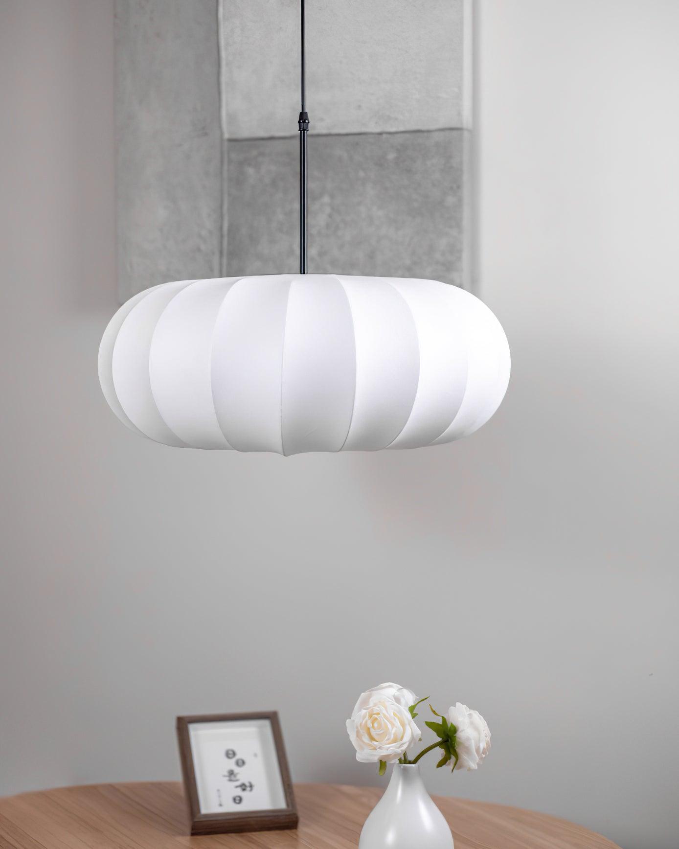 Aero Pendant Light With Natural Materials For Kitchen And Dining Areas In Modern Homes And Spaces