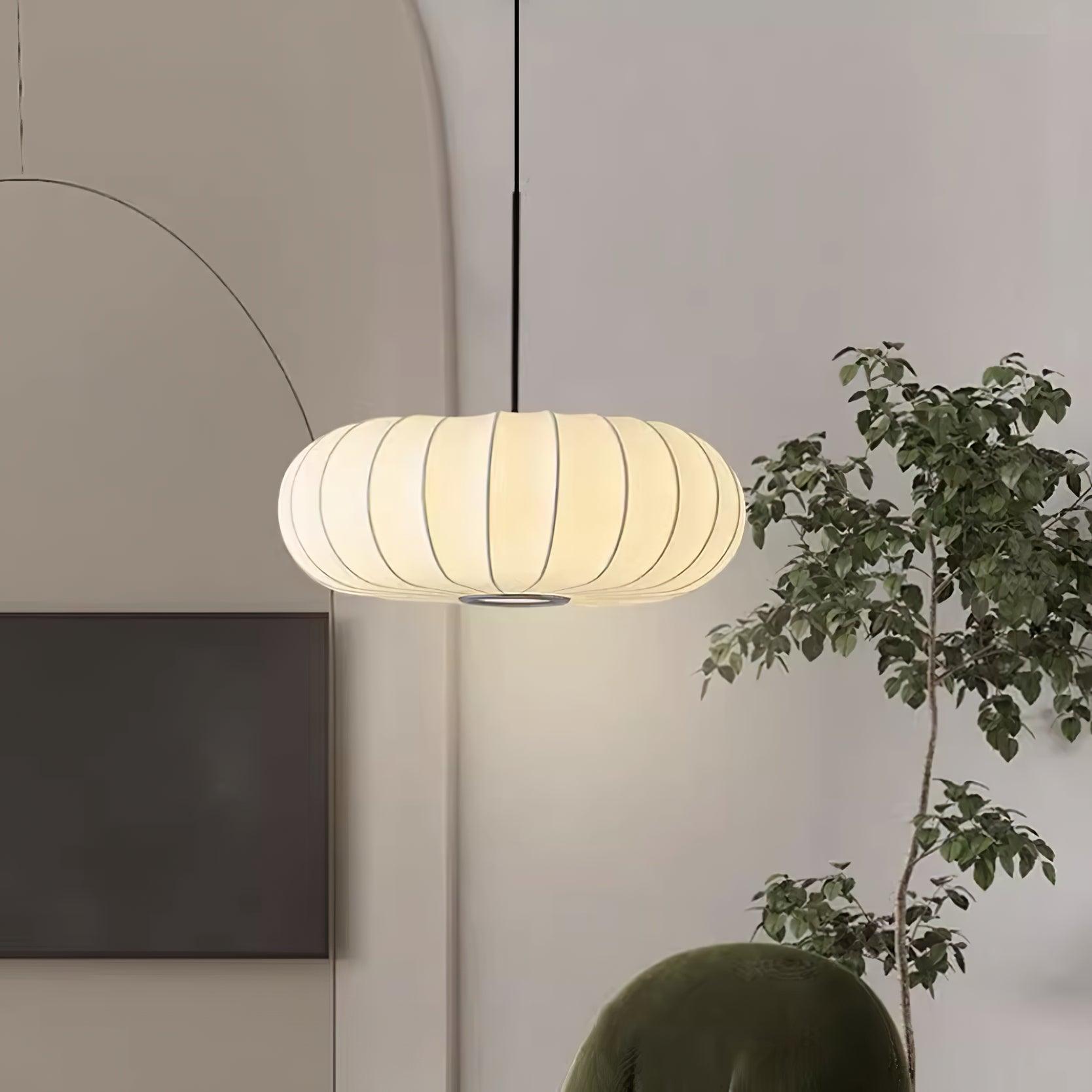 Aero Pendant Light With Natural Materials For Kitchen And Dining Areas In Modern Homes And Spaces