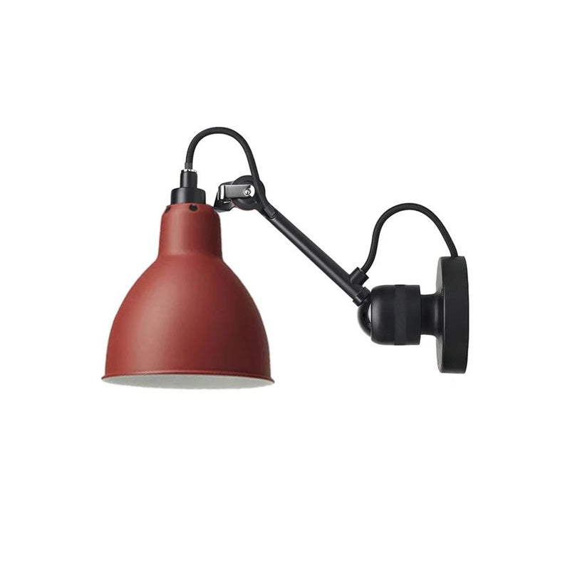Matte Black Wall Lamp With Adjustable Arm For Reading Corner