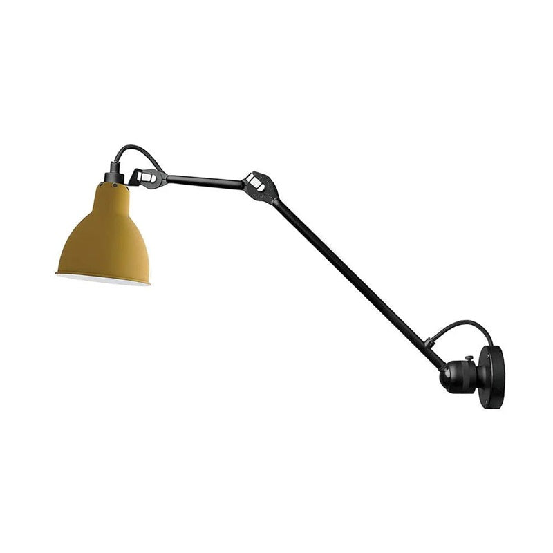 Matte Black Wall Lamp With Adjustable Arm For Reading Corner