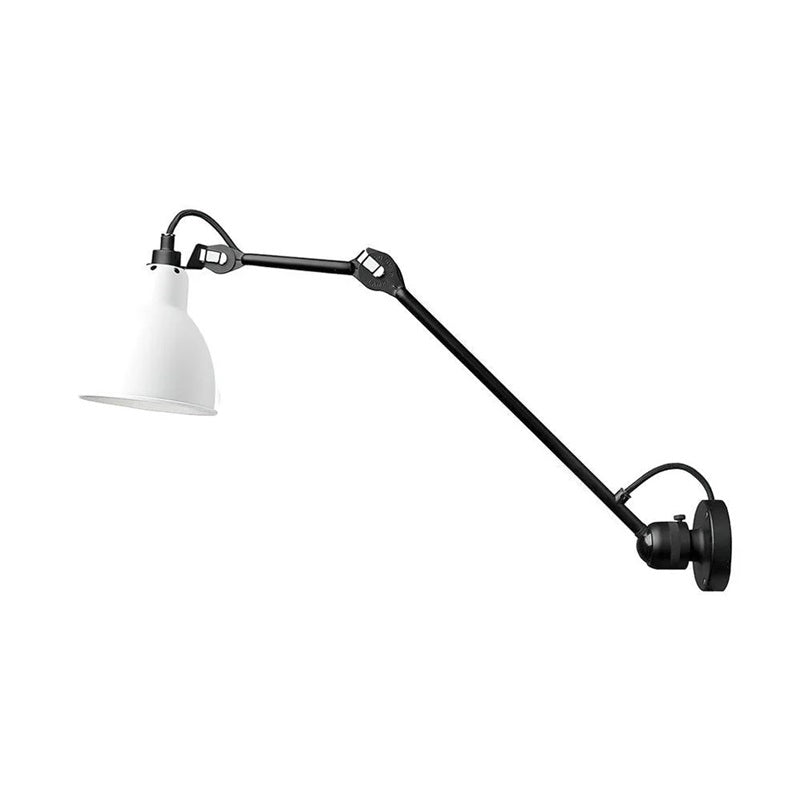 Matte Black Wall Lamp With Adjustable Arm For Reading Corner