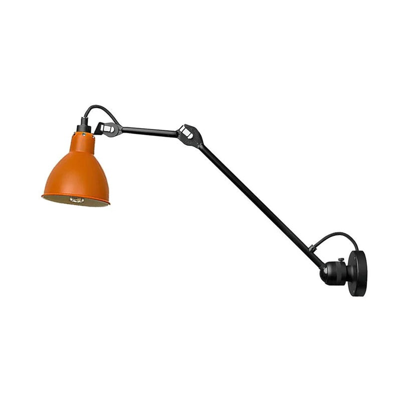 Matte Black Wall Lamp With Adjustable Arm For Reading Corner