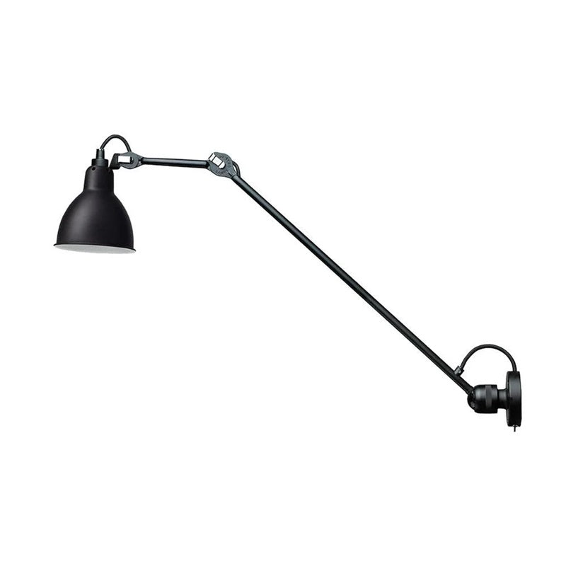 Matte Black Wall Lamp With Adjustable Arm For Reading Corner